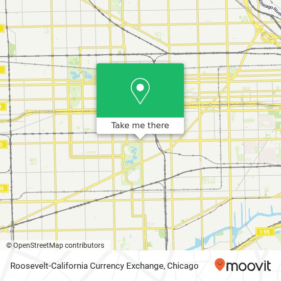 Roosevelt-California Currency Exchange, 2806 W Roosevelt Rd map