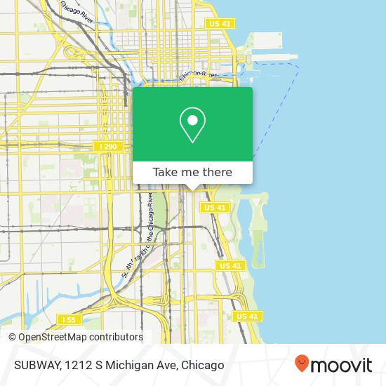 SUBWAY, 1212 S Michigan Ave map