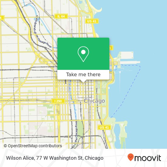 Wilson Alice, 77 W Washington St map