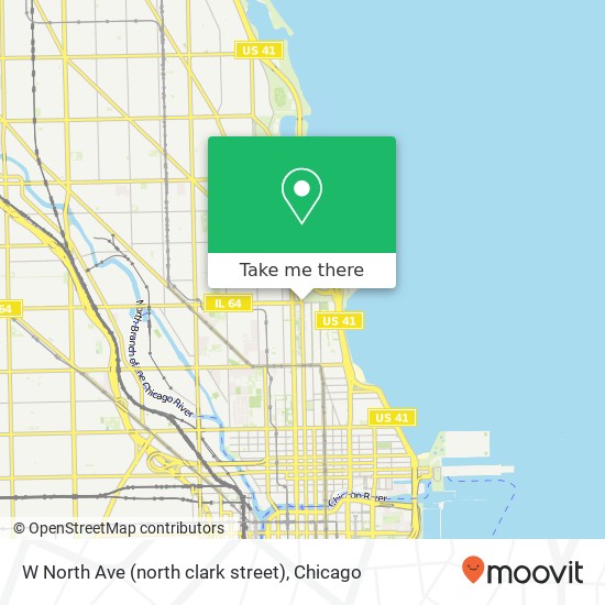 W North Ave (north clark street), Chicago, IL 60614 map