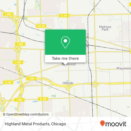 Mapa de Highland Metal Products, 541 Hyde Park Ave