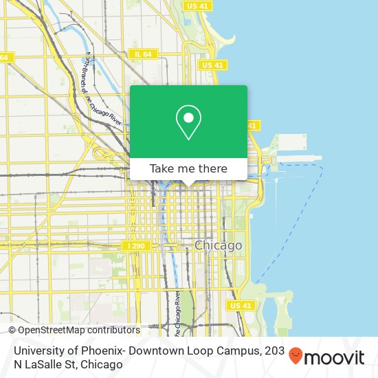 University of Phoenix- Downtown Loop Campus, 203 N LaSalle St map