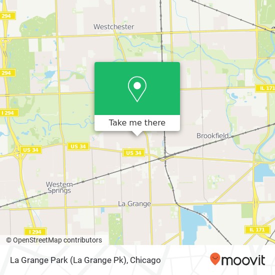 La Grange Park (La Grange Pk) map