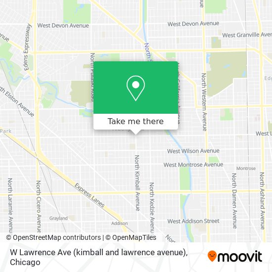 W Lawrence Ave (kimball and lawrence avenue) map