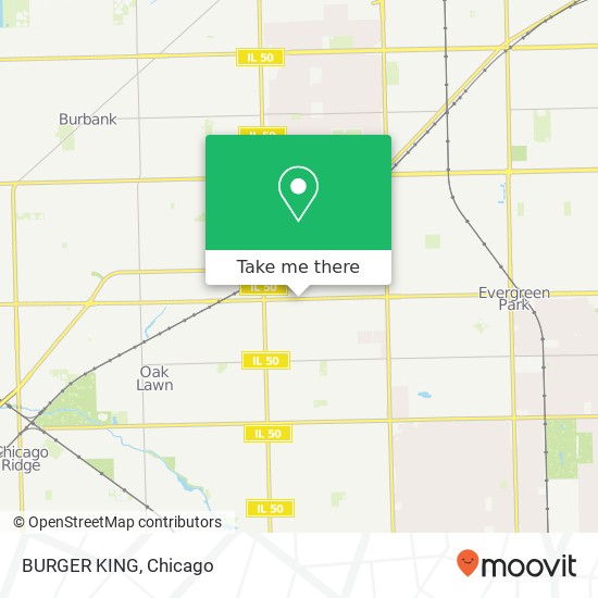 BURGER KING, 4545 W 95th St map