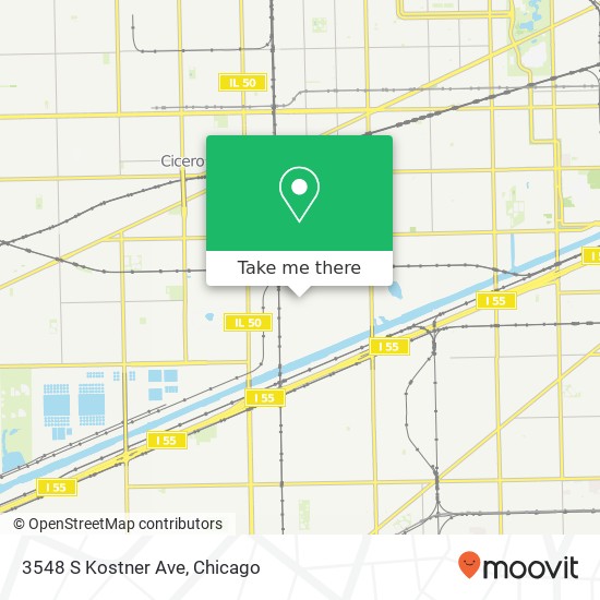 Mapa de 3548 S Kostner Ave, Chicago, IL 60632