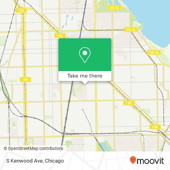 Mapa de S Kenwood Ave, Chicago, IL 60619