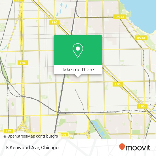 Mapa de S Kenwood Ave, Chicago, IL 60619