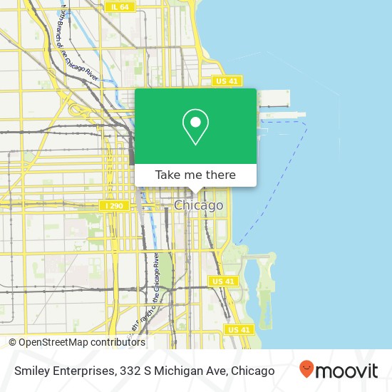 Mapa de Smiley Enterprises, 332 S Michigan Ave