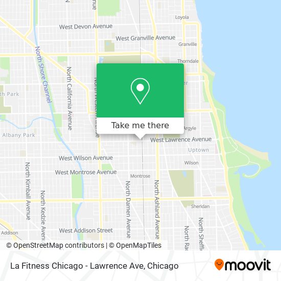 Mapa de La Fitness Chicago - Lawrence Ave