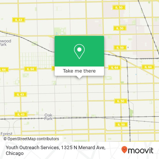 Youth Outreach Services, 1325 N Menard Ave map