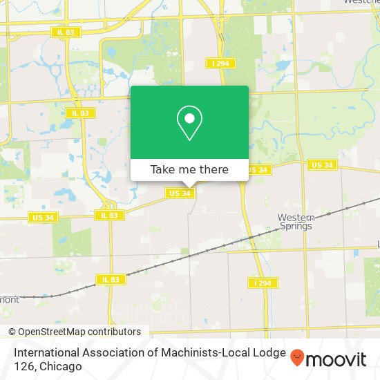 International Association of Machinists-Local Lodge 126, 120 E Ogden Ave map