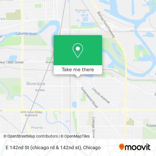 Mapa de E 142nd St (chicago rd & 142nd st)