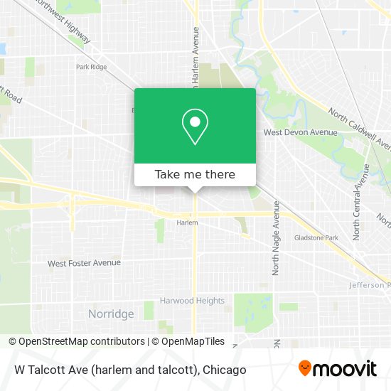 W Talcott Ave (harlem and talcott) map