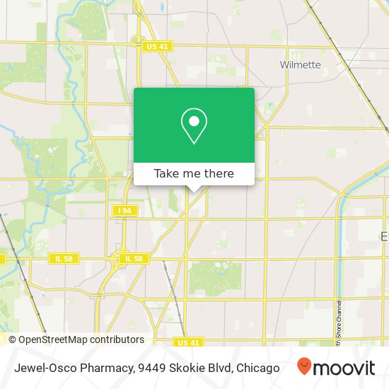 Jewel-Osco Pharmacy, 9449 Skokie Blvd map