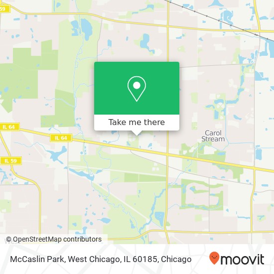 Mapa de McCaslin Park, West Chicago, IL 60185