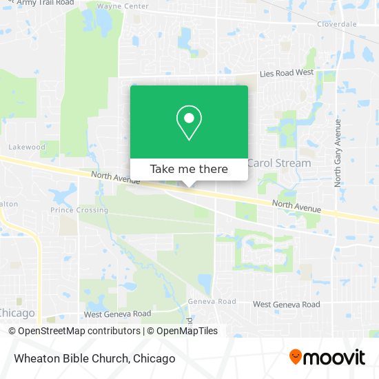 Wheaton Bible Church map