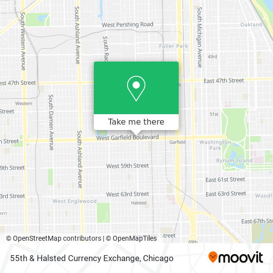 Mapa de 55th & Halsted Currency Exchange