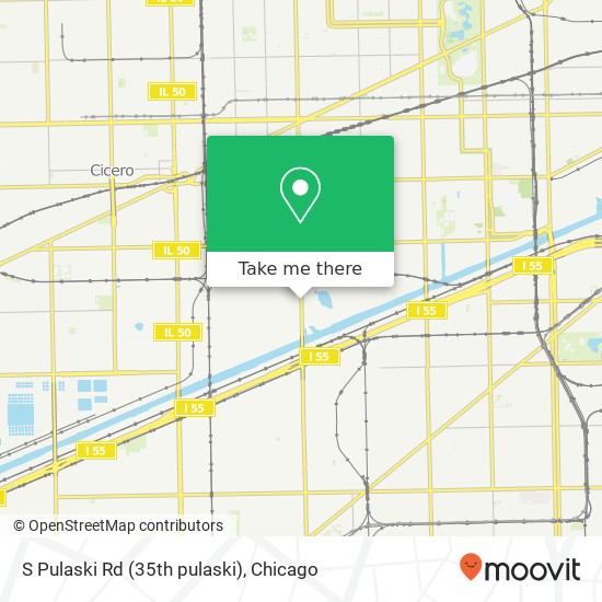 Mapa de S Pulaski Rd (35th pulaski), Chicago, IL 60632