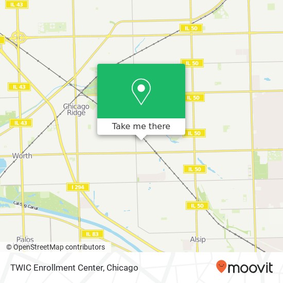 TWIC Enrollment Center map