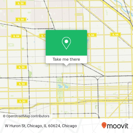 W Huron St, Chicago, IL 60624 map