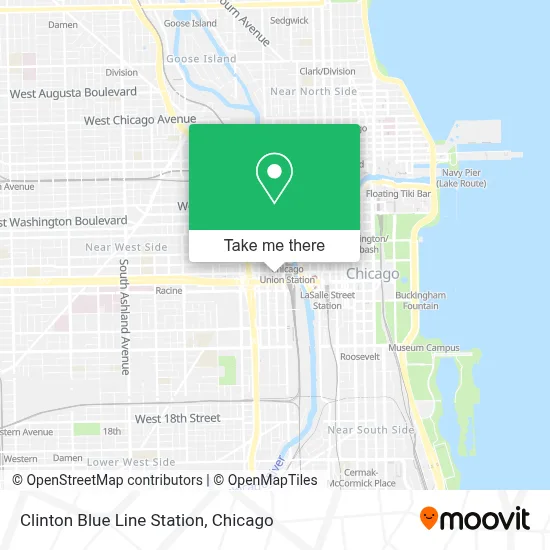 Clinton Blue Line Station map