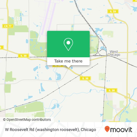 W Roosevelt Rd (washington roosevelt), West Chicago, IL 60185 map
