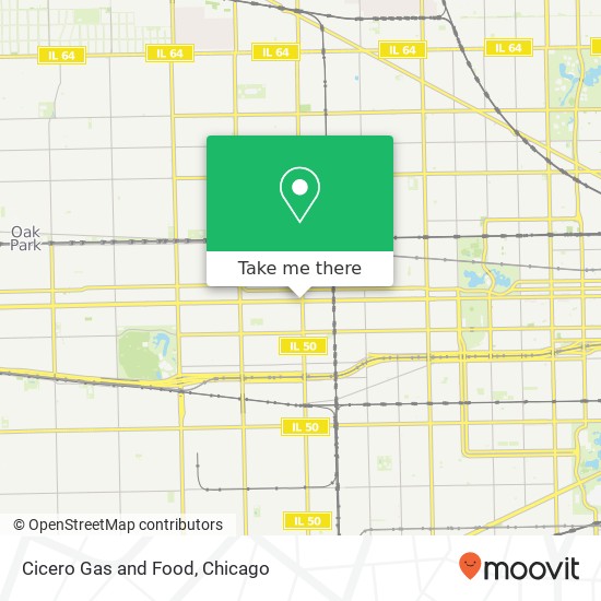 Cicero Gas and Food, 4804 W Madison St map