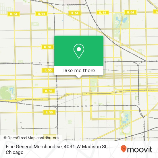 Mapa de Fine General Merchandise, 4031 W Madison St