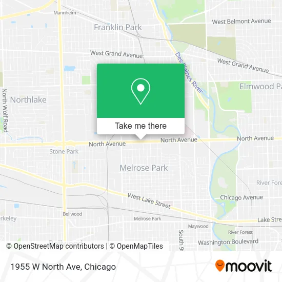 1955 W North Ave map