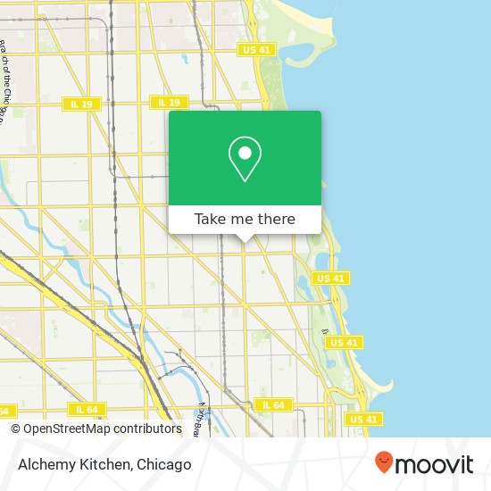 Mapa de Alchemy Kitchen, 2843 N Halsted St