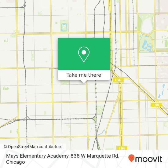 Mays Elementary Academy, 838 W Marquette Rd map