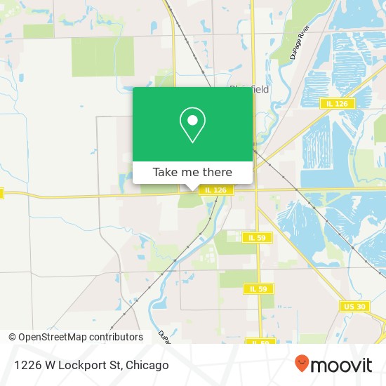 Mapa de 1226 W Lockport St, Plainfield, IL 60544
