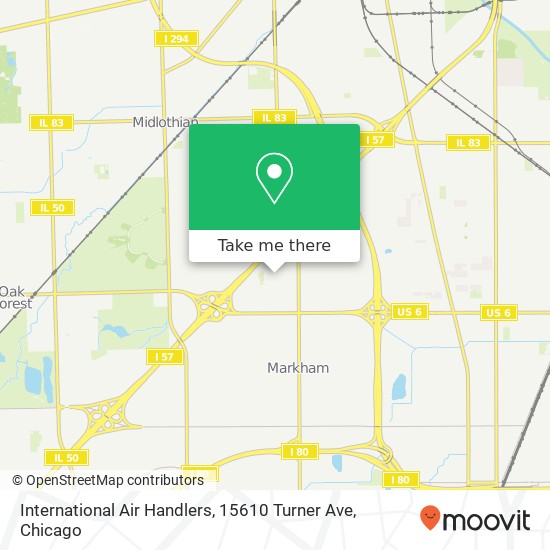 Mapa de International Air Handlers, 15610 Turner Ave