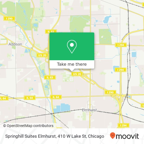 Springhill Suites Elmhurst, 410 W Lake St map