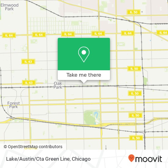 Lake/Austin/Cta Green Line map