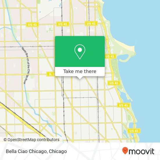 Mapa de Bella Ciao Chicago, 3829 N Southport Ave