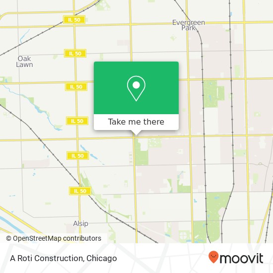 A Roti Construction, 3938 W 111th St map