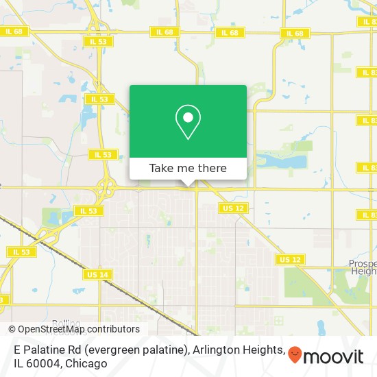 E Palatine Rd (evergreen palatine), Arlington Heights, IL 60004 map