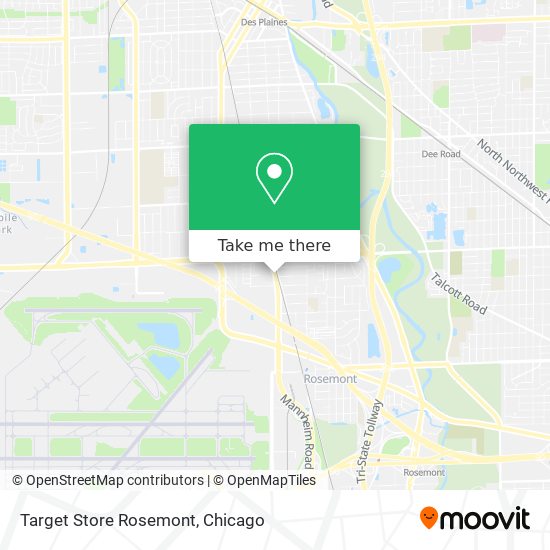 Mapa de Target Store Rosemont