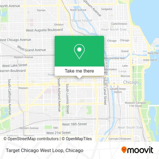 Target Chicago West Loop map