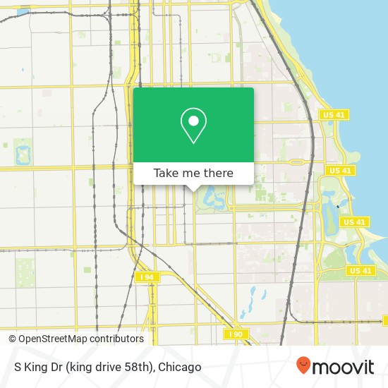 Mapa de S King Dr (king drive 58th), Chicago, IL 60637