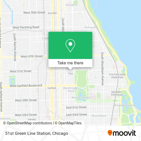Mapa de 51st Green Line Station
