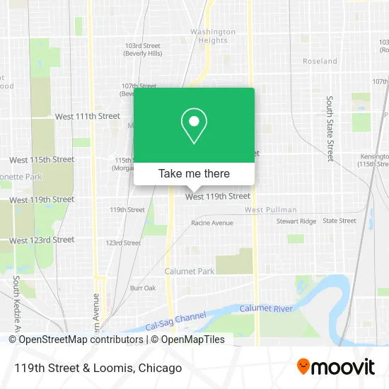 119th Street & Loomis map