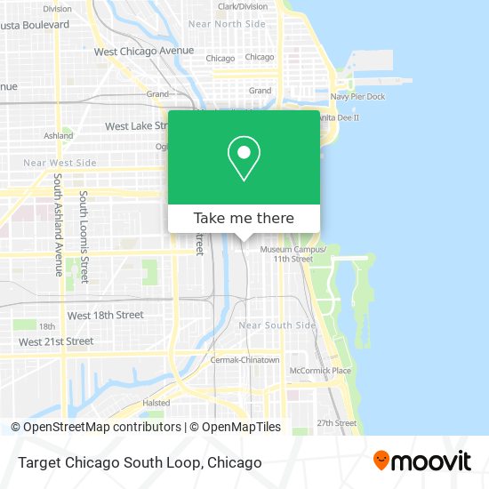 Mapa de Target Chicago South Loop