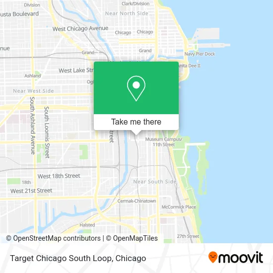 Target Chicago South Loop map