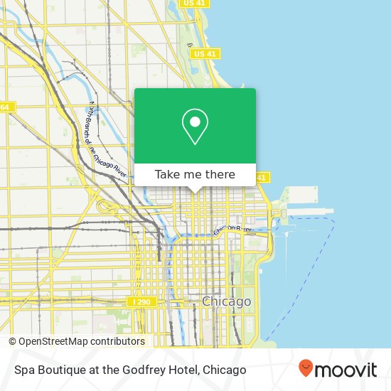 Spa Boutique at the Godfrey Hotel, 127 W Huron St map