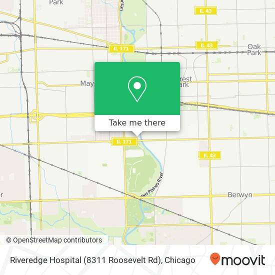 Riveredge Hospital (8311 Roosevelt Rd) map