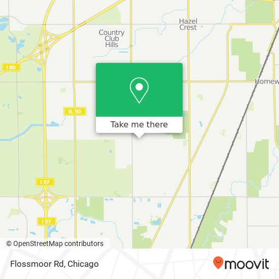 Mapa de Flossmoor Rd, Flossmoor (FLOSSMOOR), IL 60422