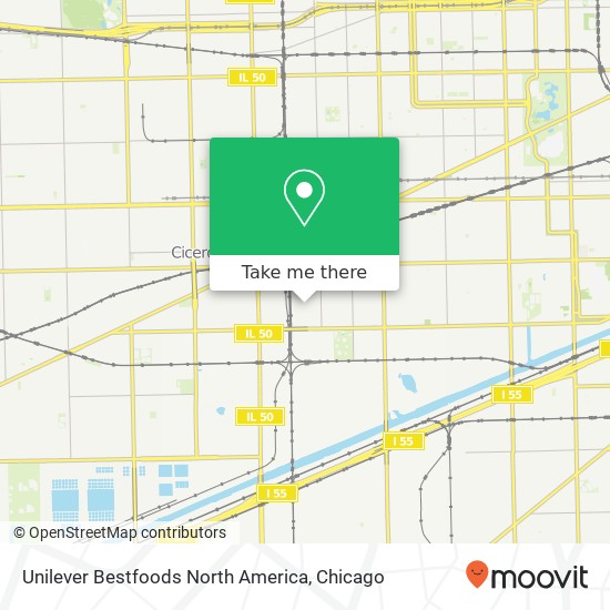 Mapa de Unilever Bestfoods North America, 2816 S Kilbourn Ave